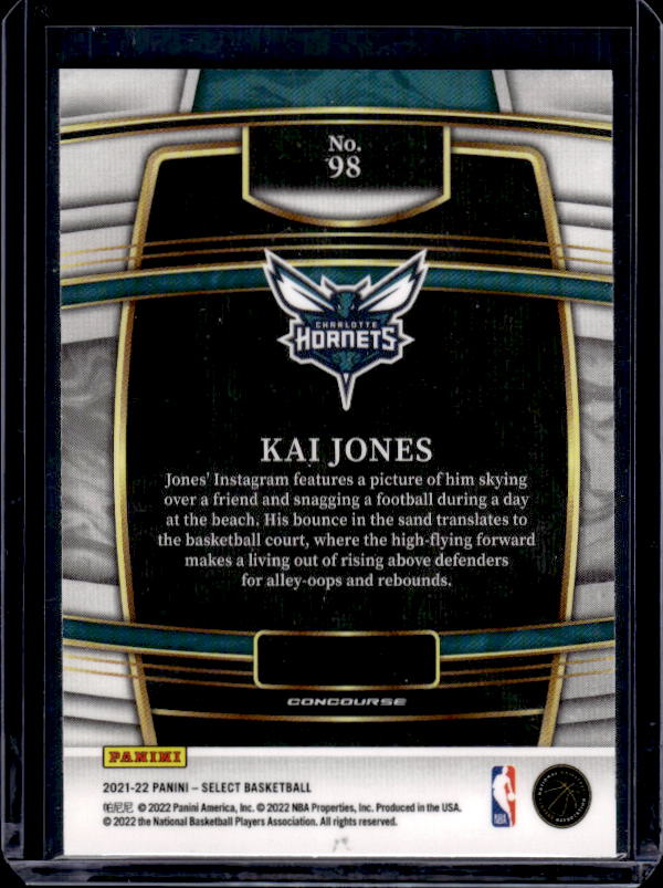 2021-22 Panini Select #98 Kai Jones