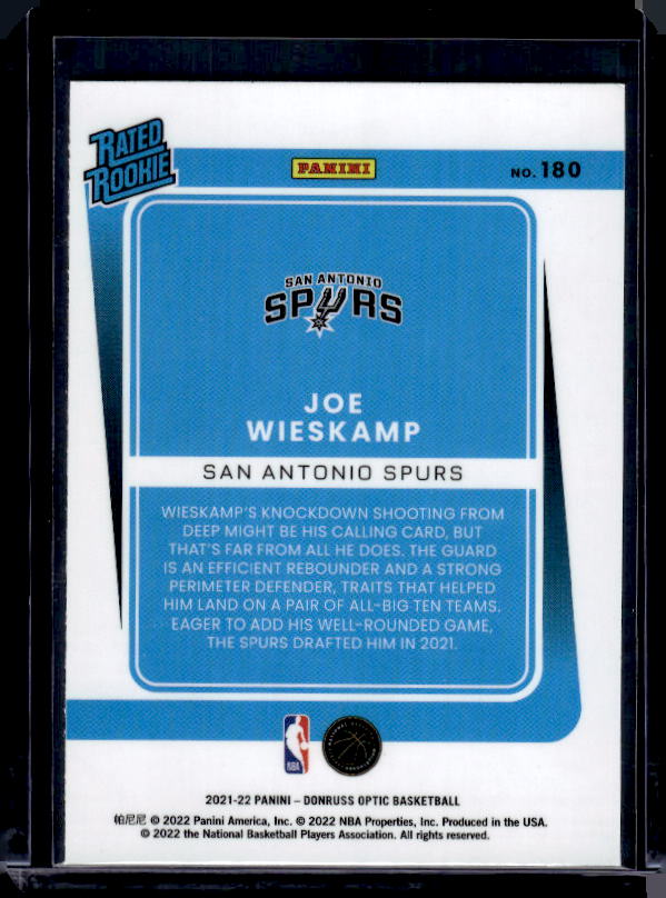 2021-22 Donruss Optic #180 Joe Wieskamp