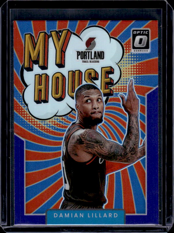 2021-22 Donruss Optic #15 Damian Lillard My House Purple