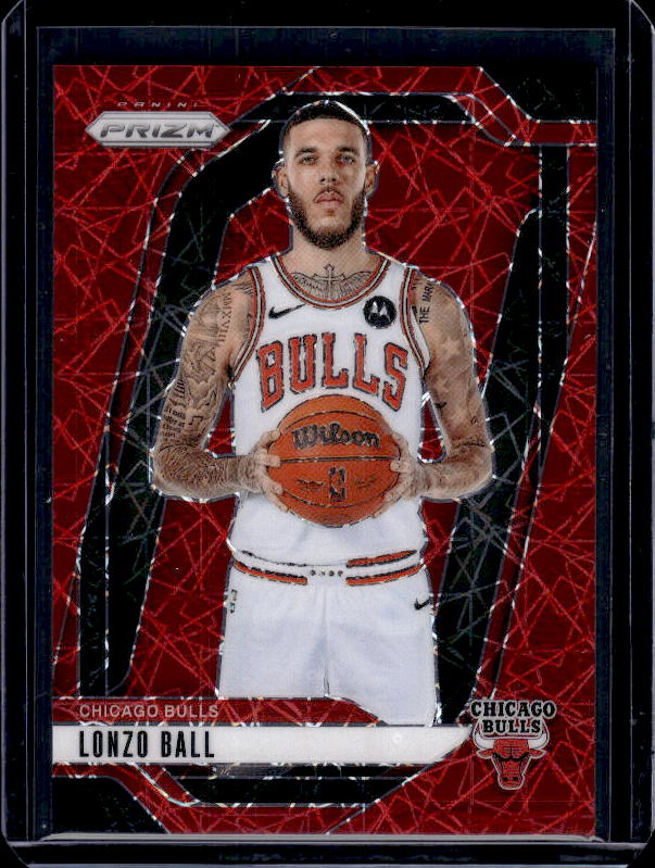 2024-25 Panini Prizm #75 Lonzo Ball Red Velocity /35