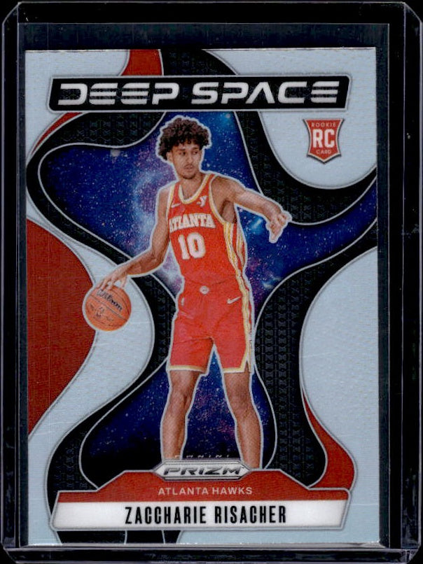 2024-25 Panini Prizm #8 Zaccharie Risacher Deep Space Prizms Silver
