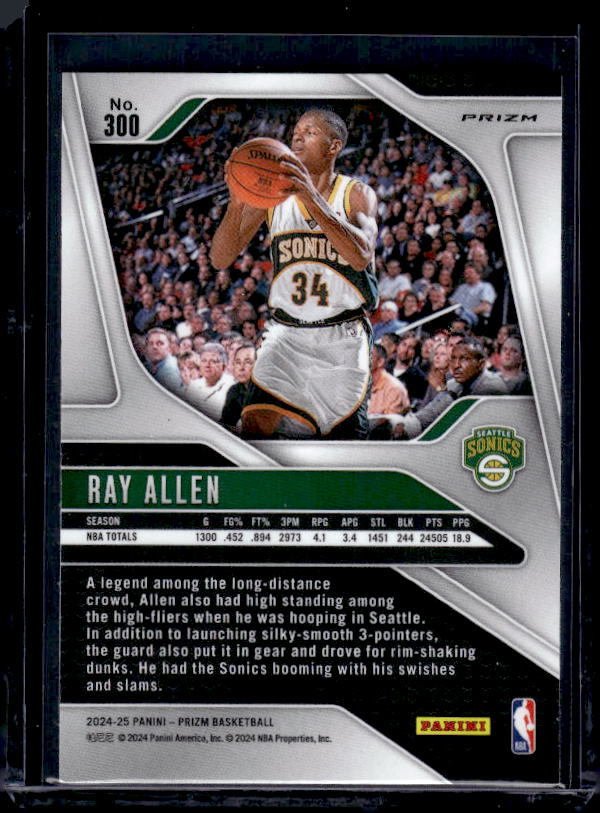 2024-25 Panini Prizm #300 Ray Allen Prizms Silver