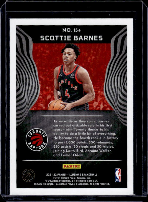 2021-22 Panini Illusions #154 Scottie Barnes
