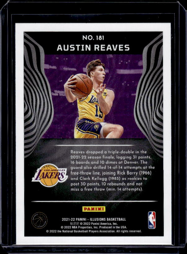 2021-22 Panini Illusions #181 Austin Reaves