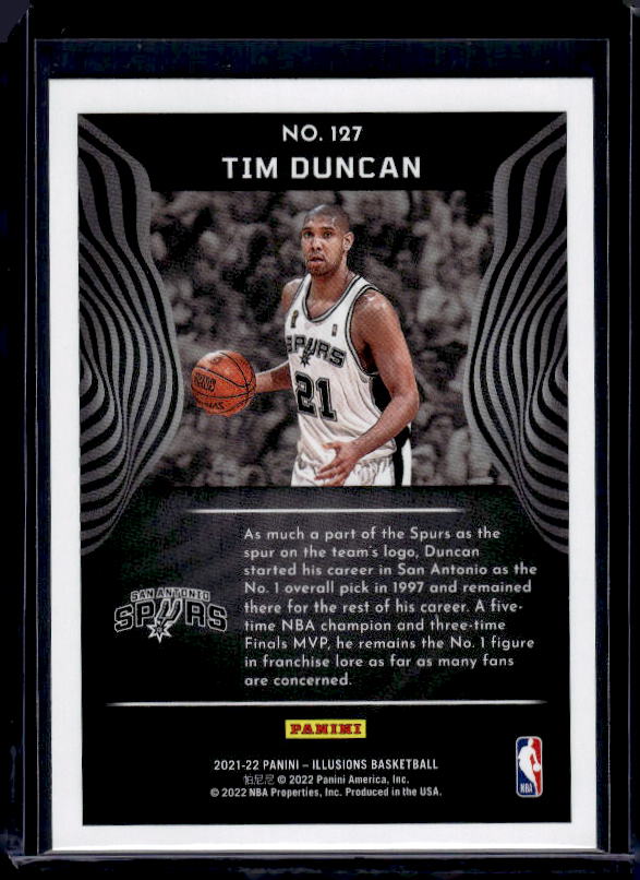 2021-22 Panini Illusions #127 Tim Duncan