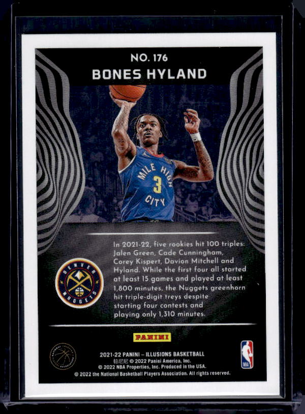 2021-22 Panini Illusions #176 Bones Hyland