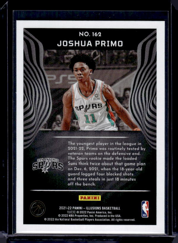 2021-22 Panini Illusions #162 Joshua Primo