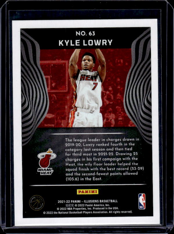 2021-22 Panini Illusions #63 Kyle Lowry