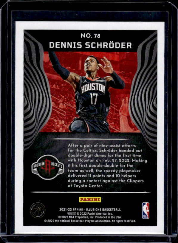 2021-22 Panini Illusions #78 Dennis Schroder