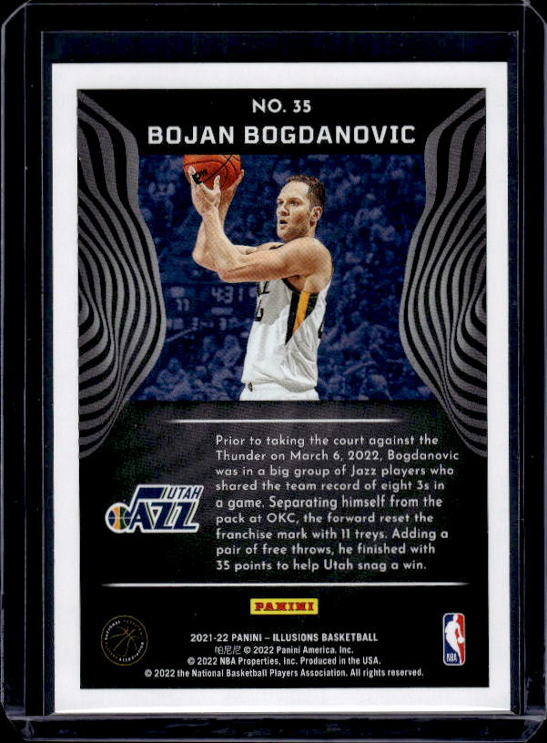 2021-22 Panini Illusions #35 Bojan Bogdanovic