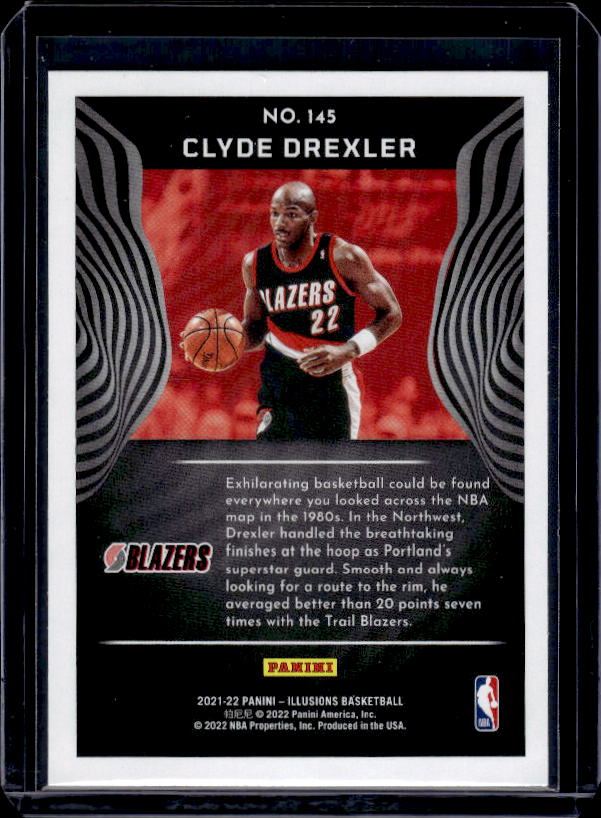 2021-22 Panini Illusions #145 Clyde Drexler