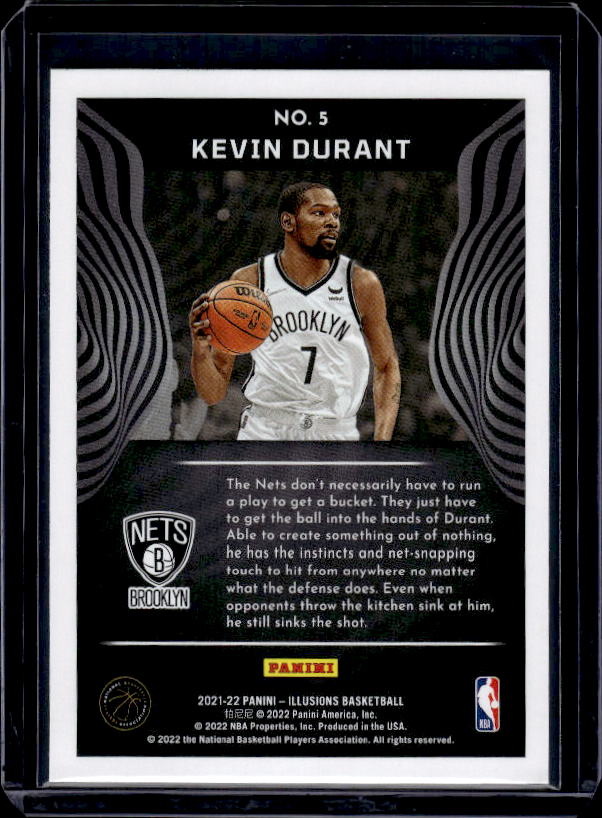 2021-22 Panini Illusions #5 Kevin Durant