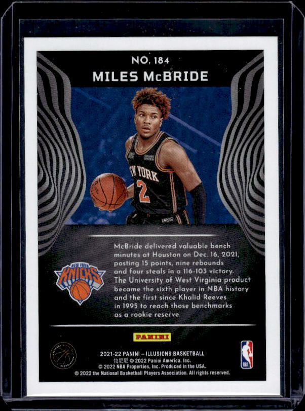 2021-22 Panini Illusions #184 Miles McBride