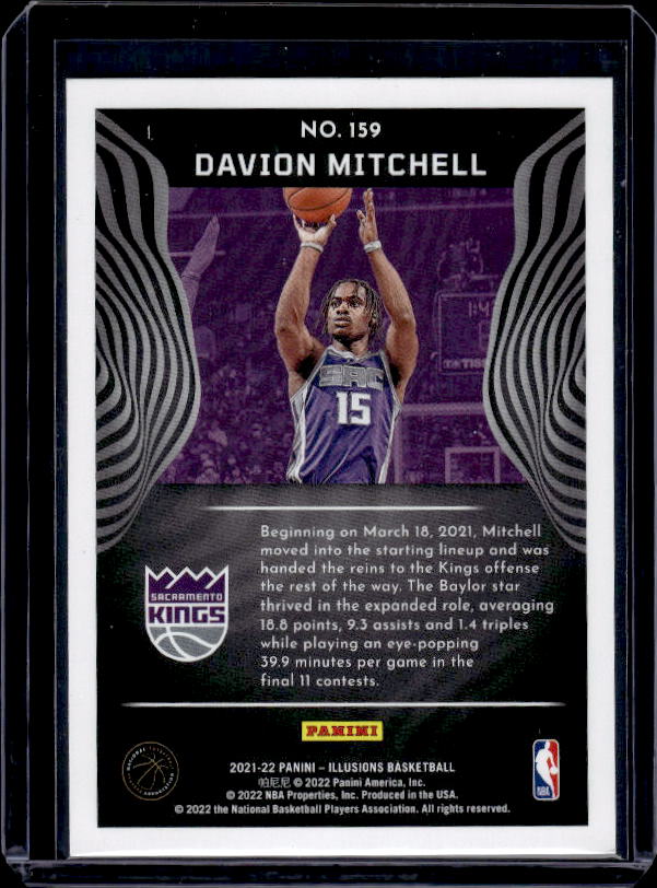 2021-22 Panini Illusions #159 Davion Mitchell