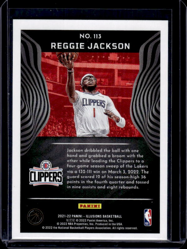 2021-22 Panini Illusions #113 Reggie Jackson