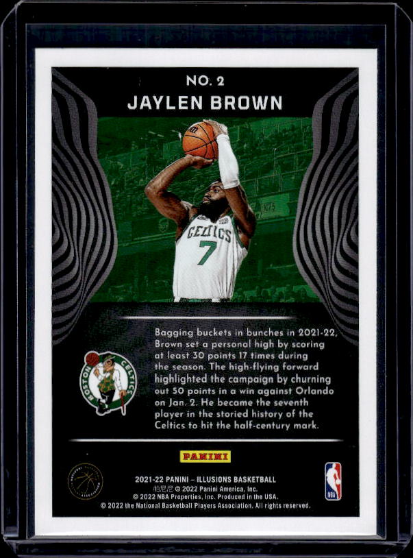 2021-22 Panini Illusions #2 Jaylen Brown