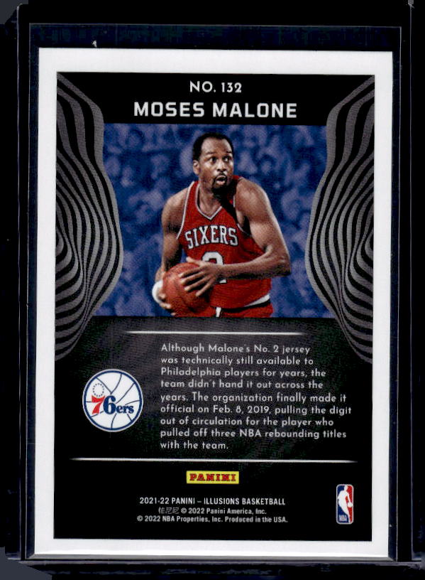 2021-22 Panini Illusions #132 Moses Malone