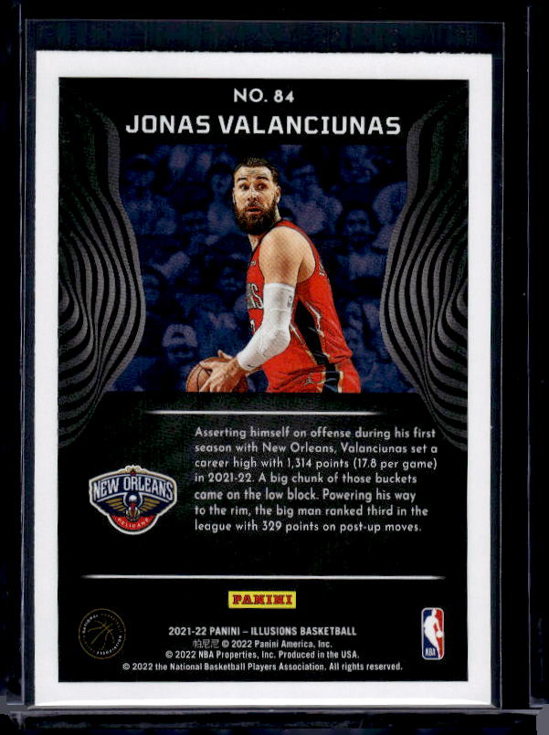 2021-22 Panini Illusions #84 Jonas Valanciunas
