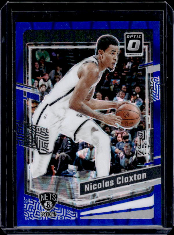 2023-24 Donruss Optic #148 Nicolas Claxton Blue Seismic #/249