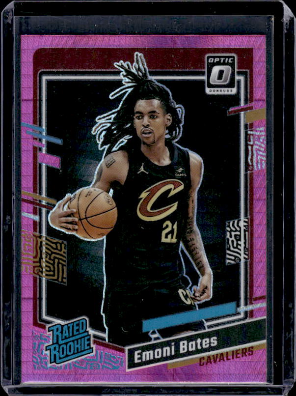2023-24 Donruss Optic #241 Emoni Bates Hyper Pink