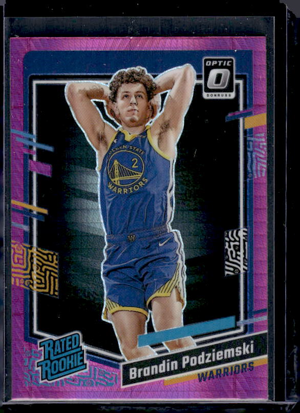 2023-24 Donruss Optic #203 Brandin Podziemski Hyper Pink