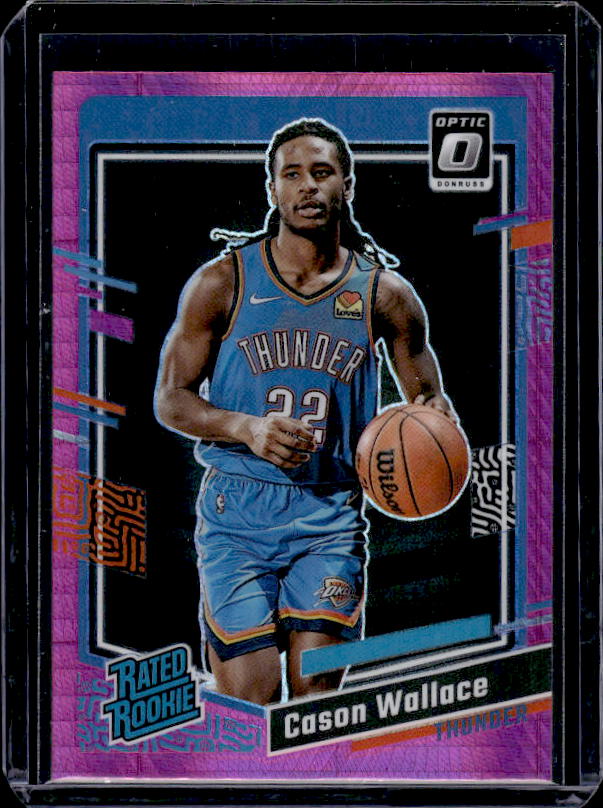 2023-24 Donruss Optic #218 Cason Wallace Hyper Pink