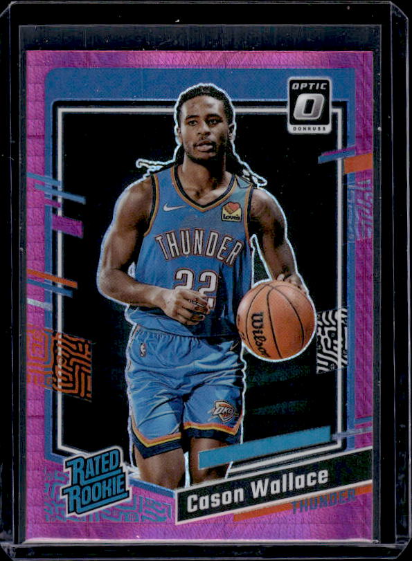 2023-24 Donruss Optic #218 Cason Wallace Hyper Pink