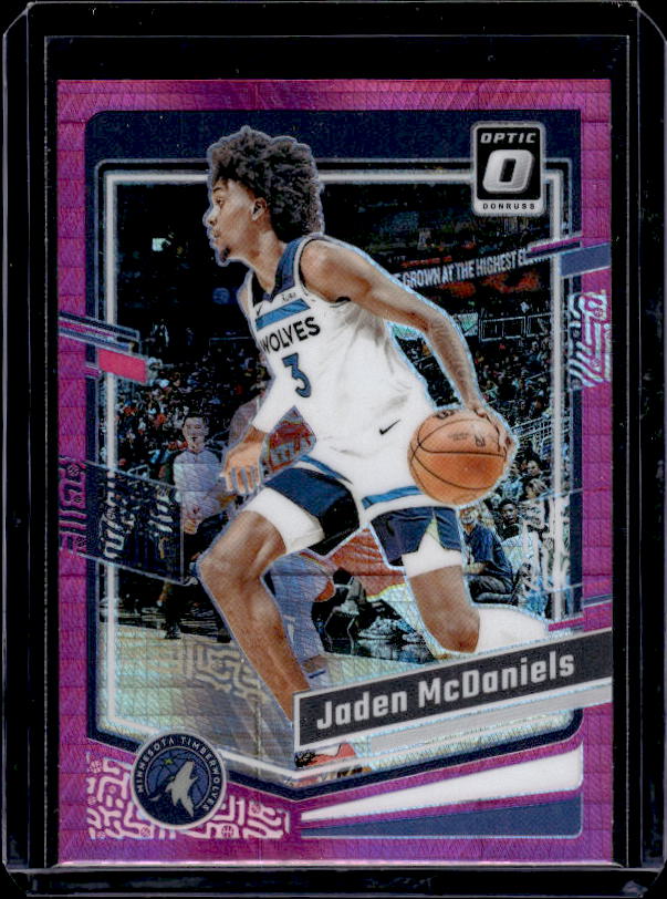 2023-24 Donruss Optic #118 Jaden McDaniels Hyper Pink