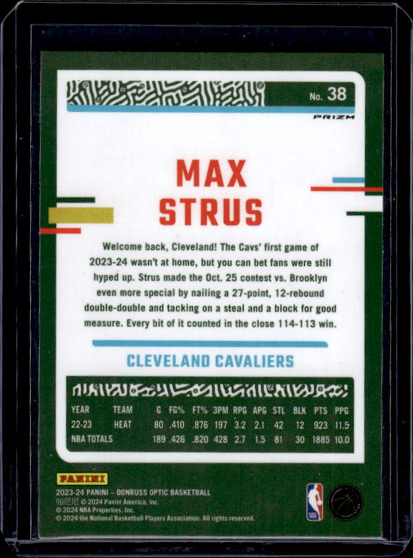 2023-24 Donruss Optic #38 Max Strus Hyper Pink