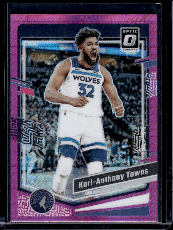 2023-24 Donruss Optic #179 Karl-Anthony Towns Hyper Pink