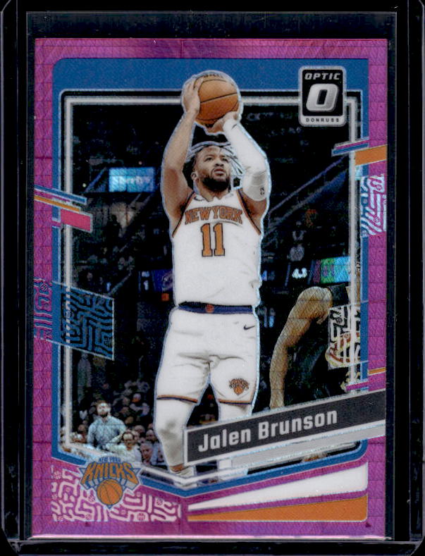 2023-24 Donruss Optic #158 Jalen Brunson Hyper Pink
