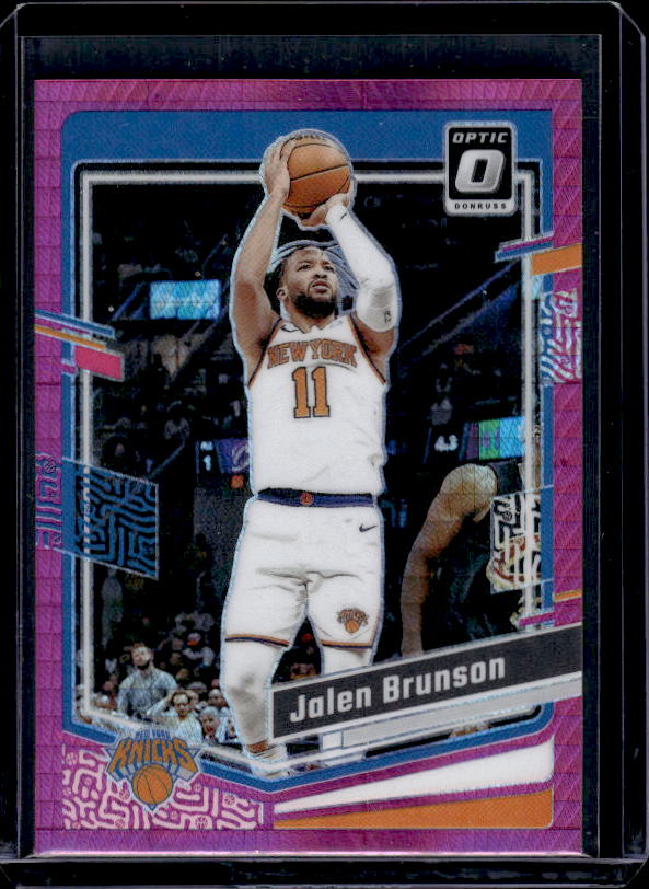 2023-24 Donruss Optic #158 Jalen Brunson Hyper Pink
