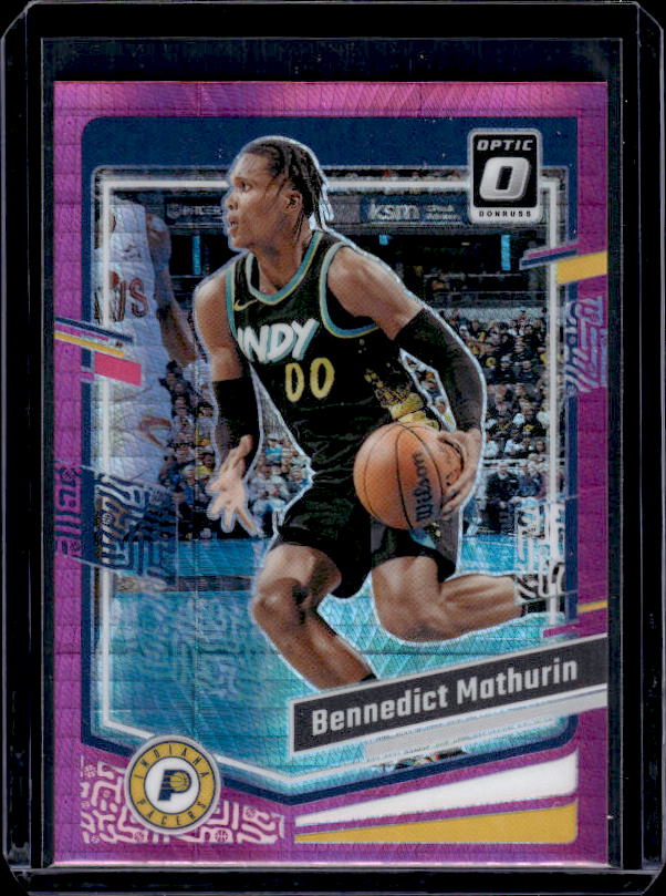 2023-24 Donruss Optic #122 Bennedict Mathurin Hyper Pink