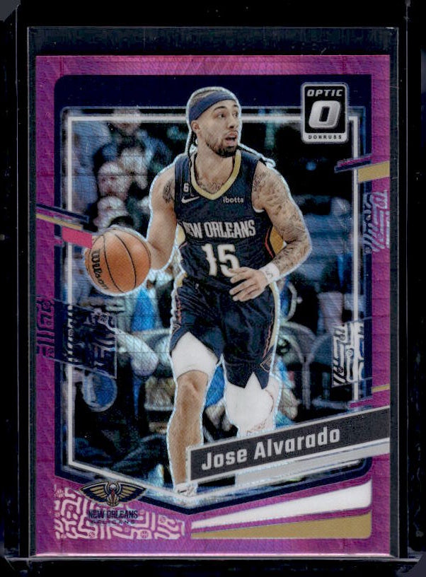 2023-24 Donruss Optic #145 Jose Alvarado Hyper Pink
