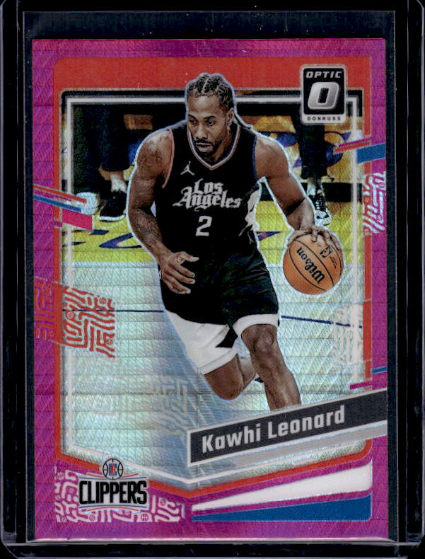 2023-24 Donruss Optic #95 Kawhi Leonard Hyper Pink