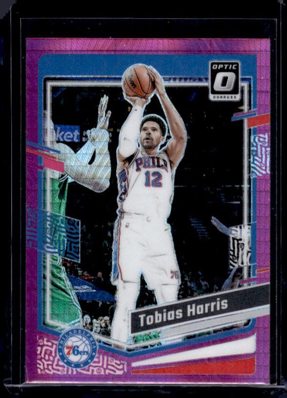 2023-24 Donruss Optic #136 Tobias Harris Hyper Pink
