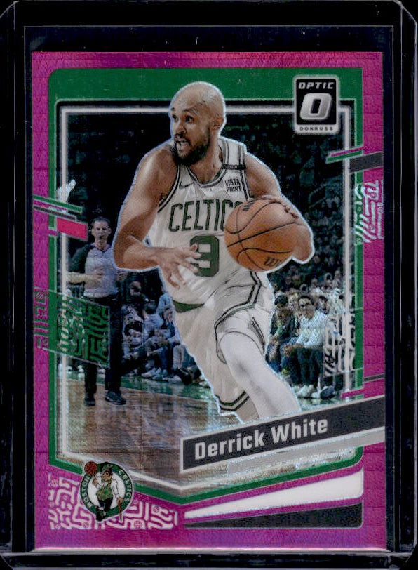 2023-24 Donruss Optic #10 Derrick White Hyper Pink