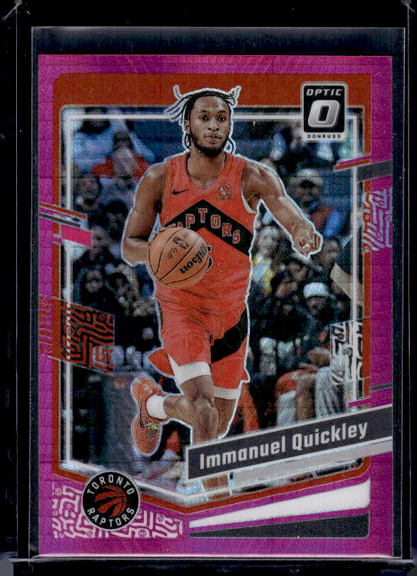 2023-24 Donruss Optic #83 Immanuel Quickley Hyper Pink
