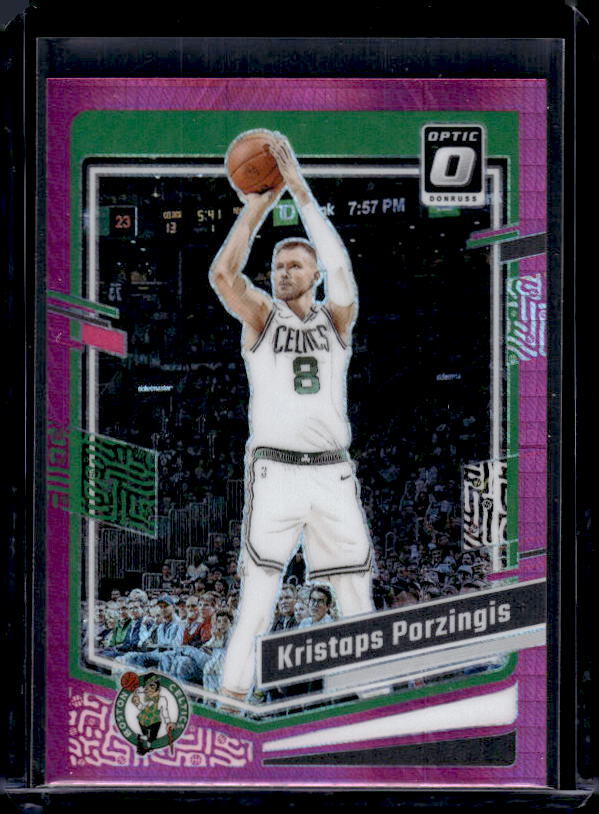 2023-24 Donruss Optic #120 Kristaps Porzingis Hyper Pink