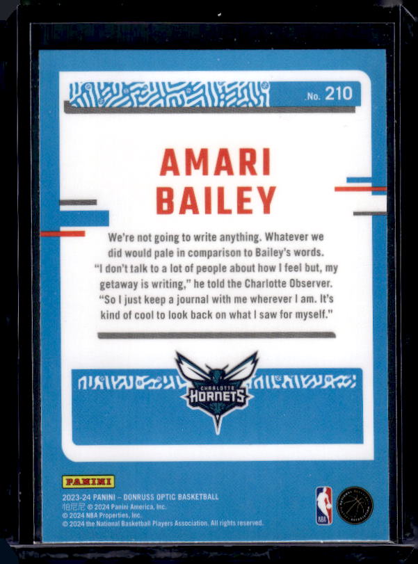 2023-24 Donruss Optic #210 Amari Bailey