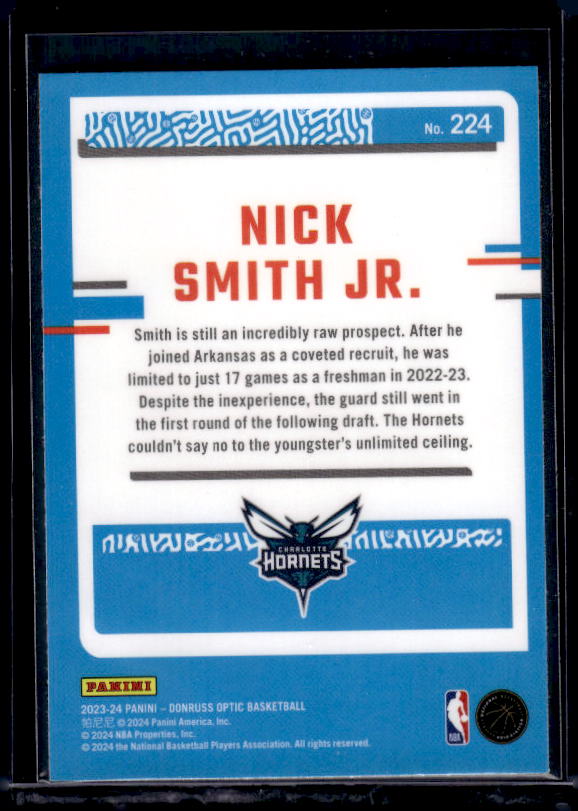 2023-24 Donruss Optic #224 Nick Smith Jr.