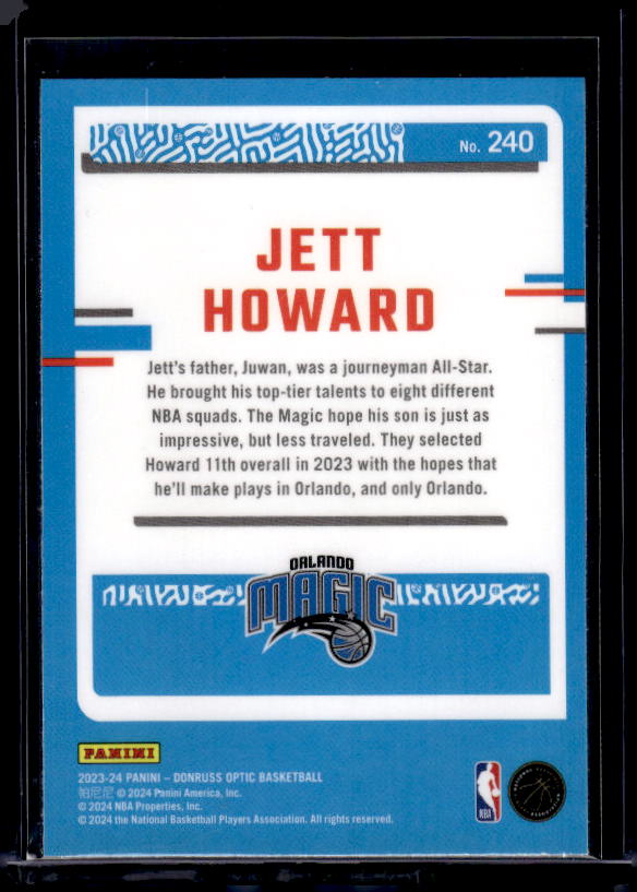 2023-24 Donruss Optic #240 Jett Howard