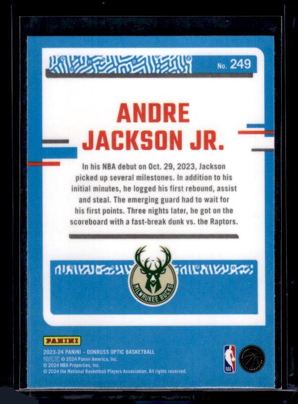 2023-24 Donruss Optic #249 Andre Jackson Jr.