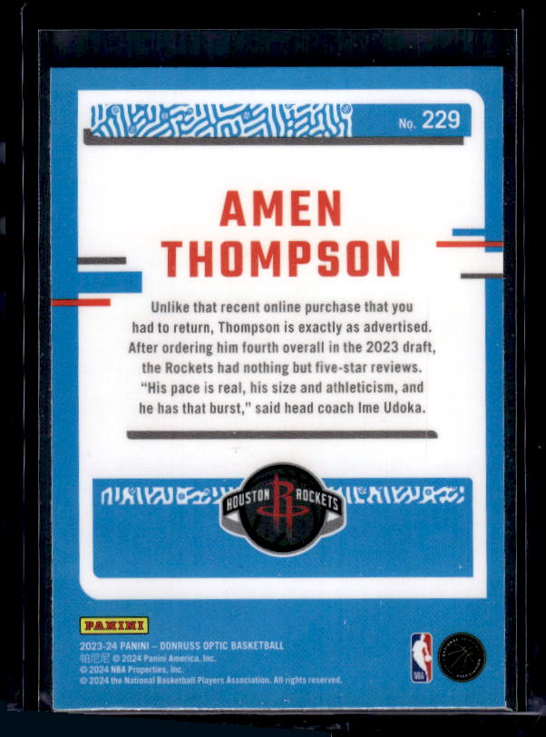 2023-24 Donruss Optic #229 Amen Thompson