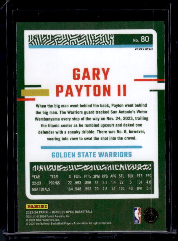 2023-24 Donruss Optic #80 Gary Payton II Holo