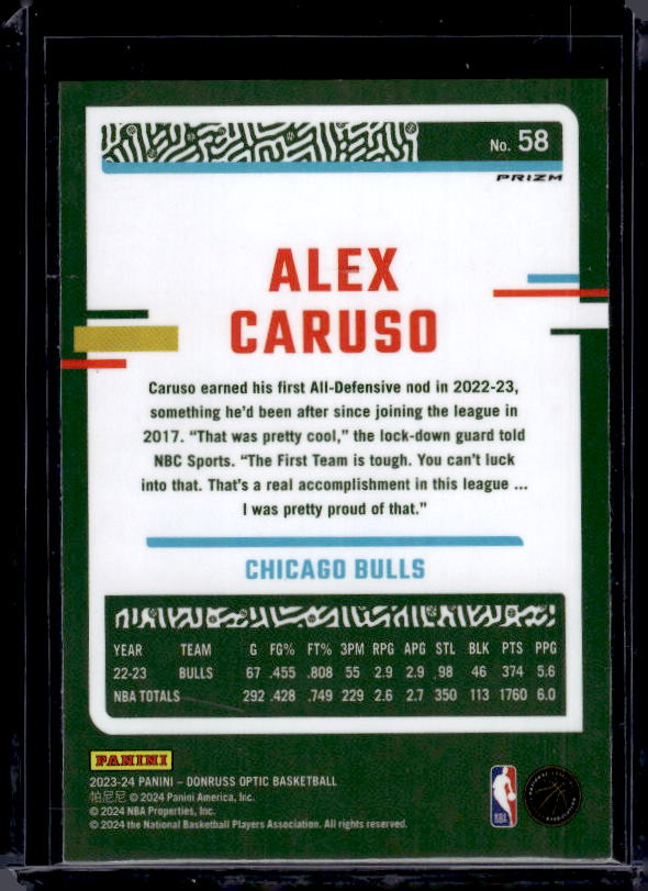 2023-24 Donruss Optic #58 Alex Caruso Holo