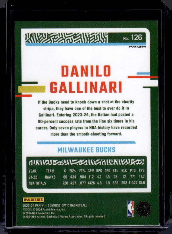 2023-24 Donruss Optic #126 Danilo Gallinari Holo