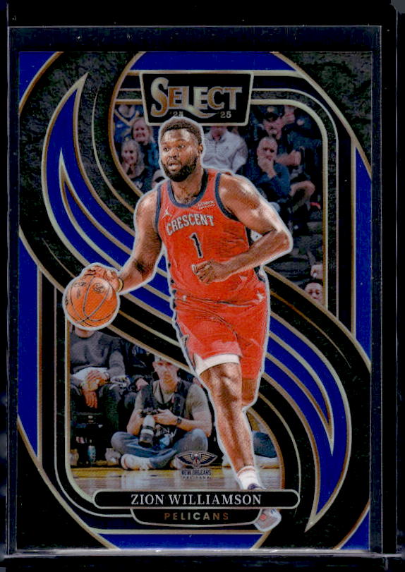 2024-25 Panini Select #138 Zion Williamson Blue Prizm