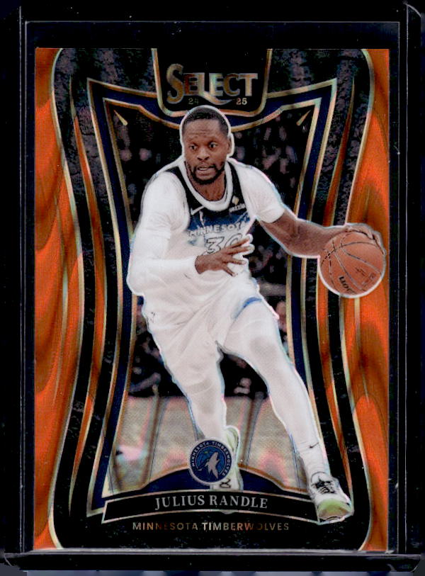 2024-25 Panini Select #363 Julius Randle Orange Tectonic Prizm