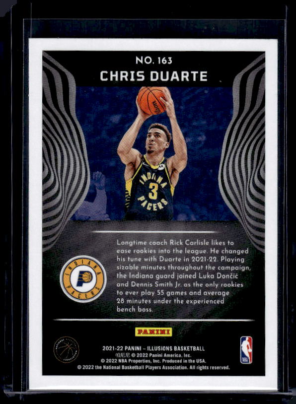 2021-22 Panini Illusions #163 Chris Duarte